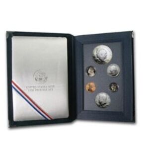 United States prestige silver proof Set with Display Case! New! Circa 1990.
